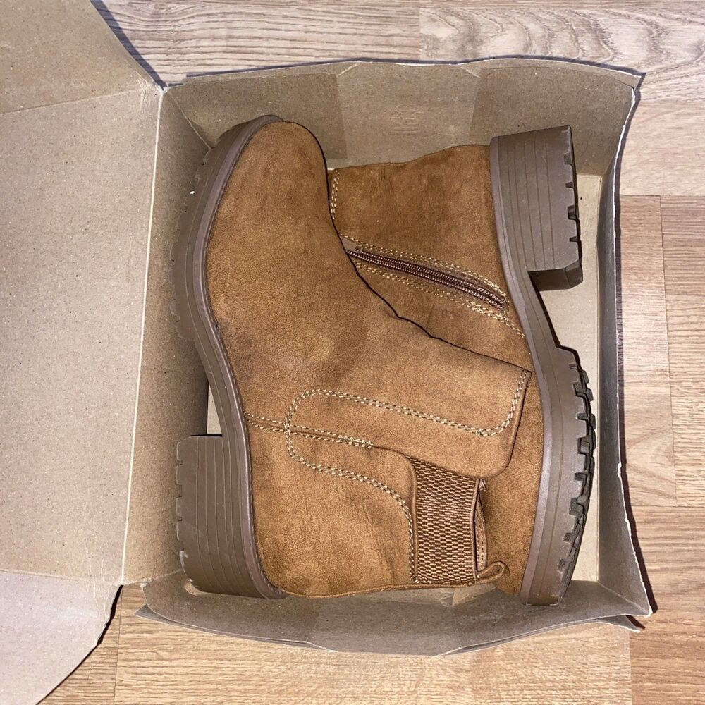 Sun + Stone Kandy Women's Bran Micro Zipper Ankle Dressy Booties Size 9M - Picture 4 of 11